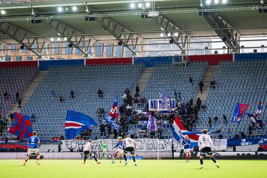 Spectators in the stands