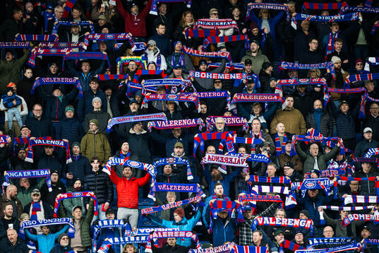 Spectators in the stands