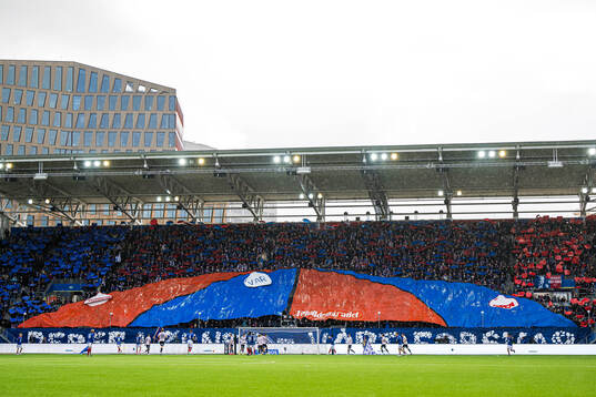 Spectators in the stands