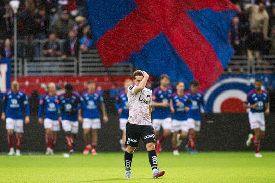Edvin Austbø of Viking looks dejected