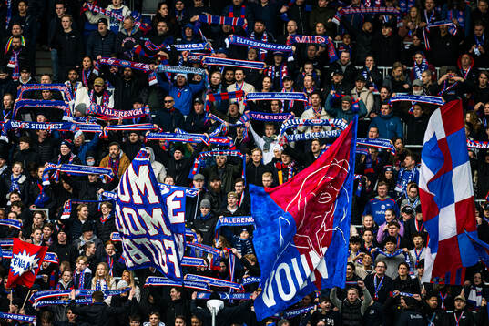 Spectators in the stands