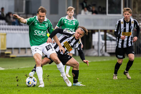 Brages Jacob Stensson och Landskronas Vincent Sundberg