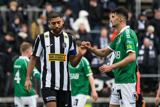 Landskronas Rassa Rahmani och Brages Amar Muhsin deppar