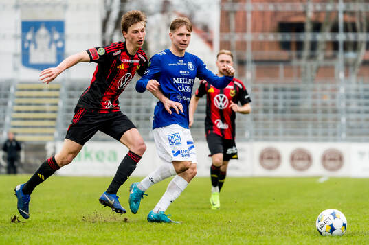 Östersunds Albin Sporrong och Trelleborgs Axel Vidjeskog