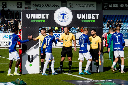 Fotbollsmatchen i Superettan mellan Trelleborg och