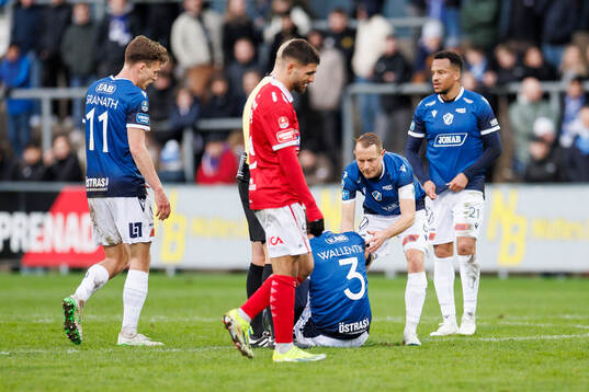 Halmstads Gabriel Wallentin har ont