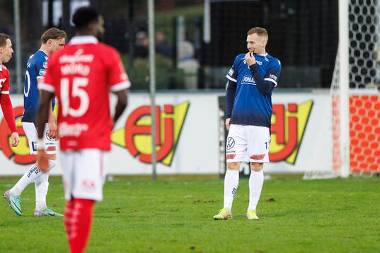 Halmstads Gisli Eyjolfsson deppar