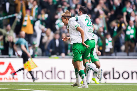 Hammarbys Markus Karlsson jublar