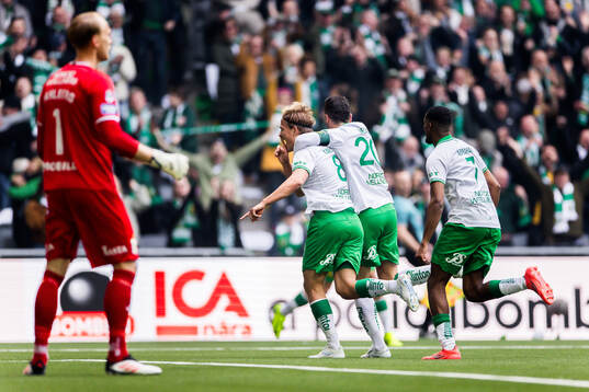 Hammarbys Markus Karlsson jublar