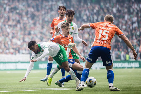 Hammarbys Tesfaldet Tekie och IFK Göteborgs Felix Eriksson