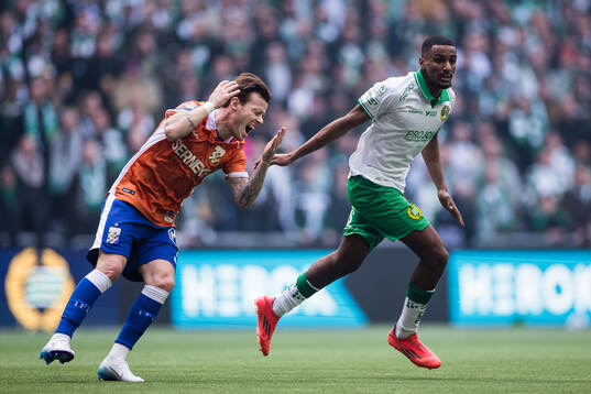 IFK Göteborgs Tobias Heintz och Hammarbys Paulos Abraham