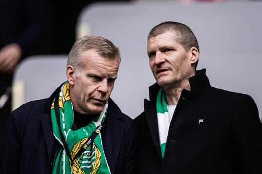 Hammarbys ordförande Mattias Fri och vd Richard von Yxkull