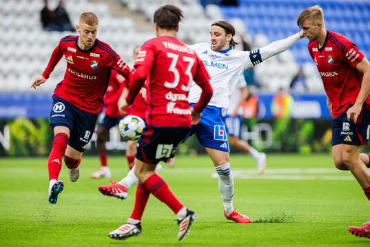 Östers Daniel Ask och IFK Norrköpings Christoffer Nyman