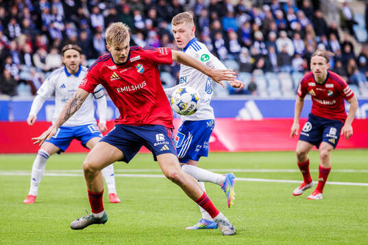 Östers Mattis Adolfsson och IFK Norrköpings Sebastian