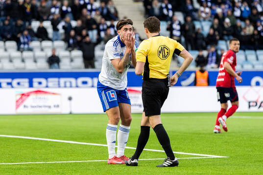 IFK Norrköpings Tim Prica reagerar