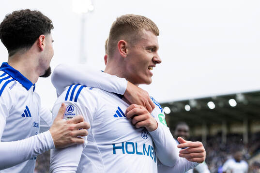 IFK Norrköpings Sebastian Vinther Jørgensen jublar