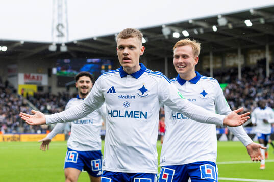 IFK Norrköpings Sebastian Vinther Jørgensen jublar
