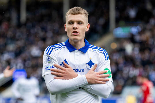 IFK Norrköpings Sebastian Vinther Jørgensen jublar