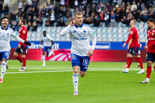 IFK Norrköpings Sebastian Vinther Jørgensen jublar