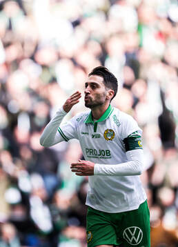 Hammarbys Nahir Besara jublar
