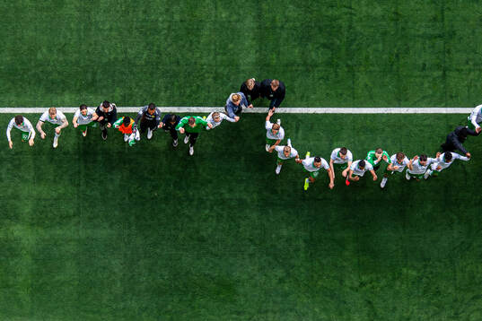 Hammarbys spelare jublar