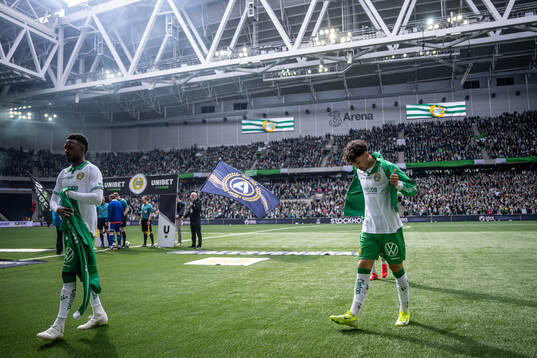 Hammarbys Shaquille Pinas och Sebastian Tounekti