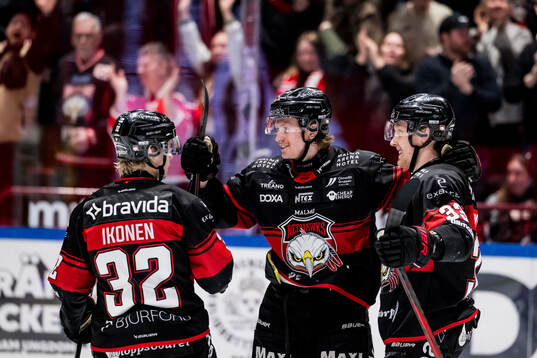 Malmö Redhawks Robin Salo jublar