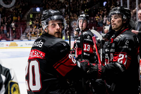 Malmö Redhawks Thomas Berg Paulsen och Henrik Haapala