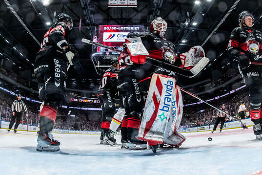 Malmö Redhawks målvakt Oskar Blomgren
