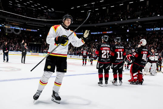 Brynäs Oskar Lindblom jublar