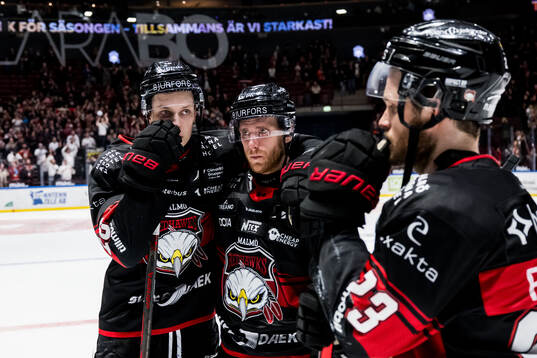 Malmö Redhawks William von Barnekow och Matias Lassen