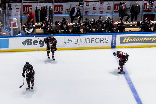 Malmö Redhawks spelarna deppar
