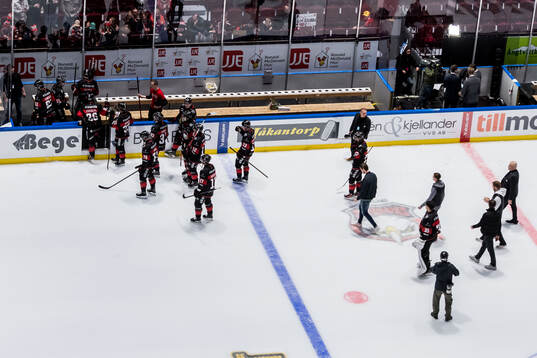 Malmö Redhawks spelarna deppar
