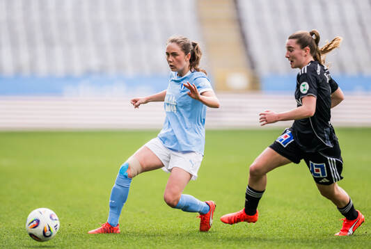 Malmö FFs Matilda Kristell och IFK Norrköpings Carrie