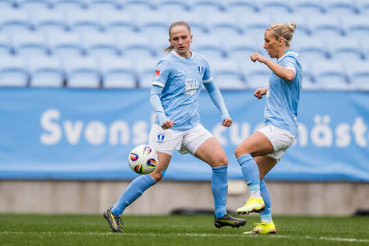 Malmö FFs Tuva Skoog och Mia Persson