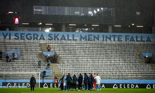 Malmö FFs spelare deppar