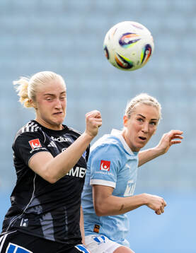 IFK Norrköpings Wilma Leidhammar och Malmö FFs Mia Persson
