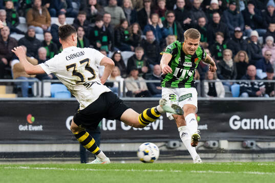 AIKs Áron Csongvai och GAIS Kevin Holmén