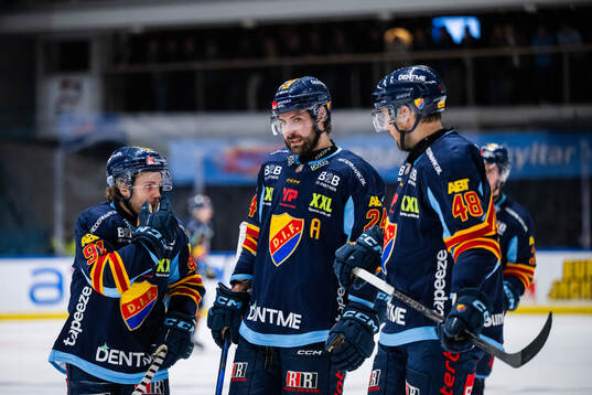 Djurgårdens Tyler Kelleher, Ludvig Rensfeldt och Dick