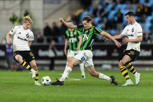 GAIS Axel Henriksson mot AIKs Andreas Redkin och Áron