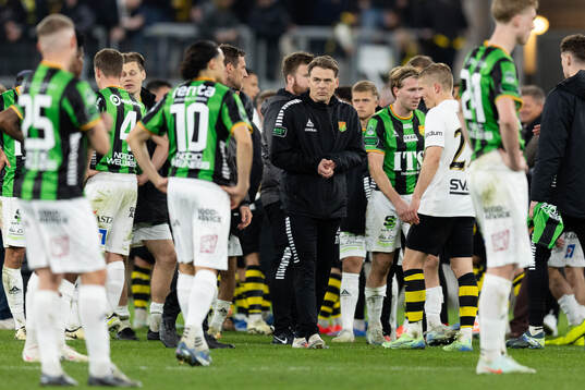 GAIS tränare Fredrik Holmberg deppar