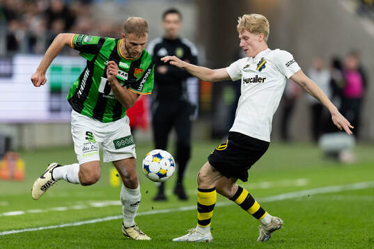 GAIS Gustav Lundgren och AIKs Andreas Redkin