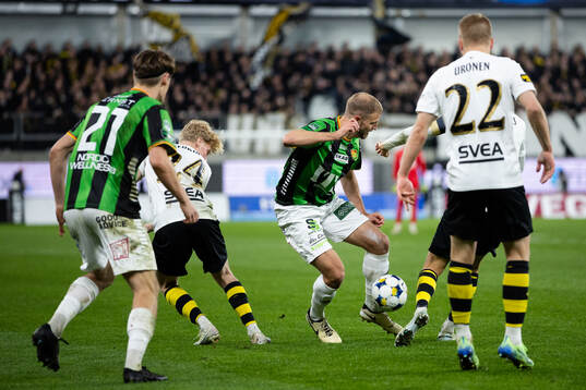 AIKs Andreas Redkin och GAIS Gustav Lundgren