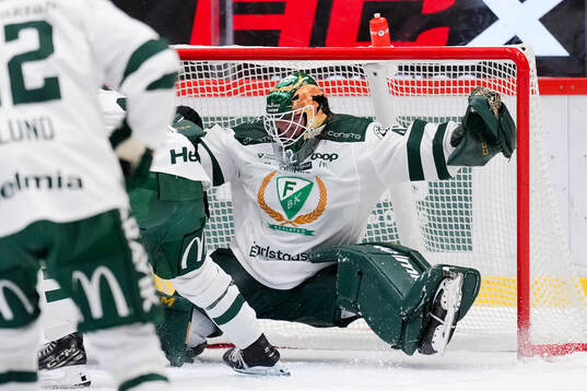 Färjestads målvakt Anders Lindbäck