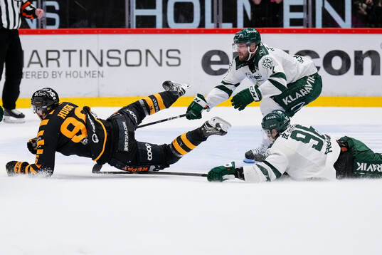 Skellefteås Rickard Hugg och Färjestads Axel Bergkvist