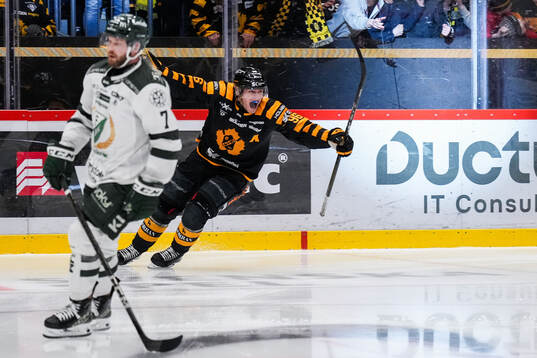 Skellefteås Rickard Hugg jublar