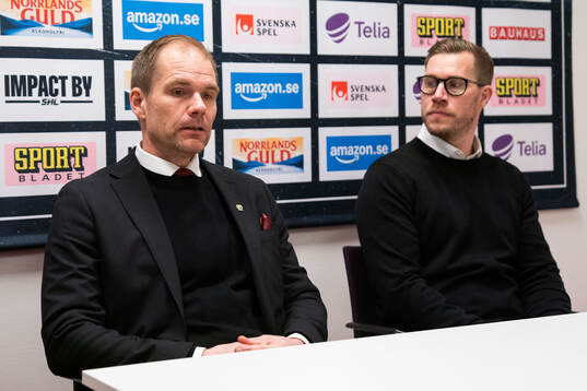 Färjestads tränare Thomas Mitell och Skellefteås