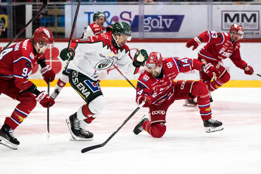 Frölundas Nicklas Lasu och Timrås Emil Pettersson
