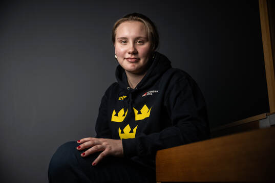 Jenna Raunio of Sweden poses for a portrait at a press event
