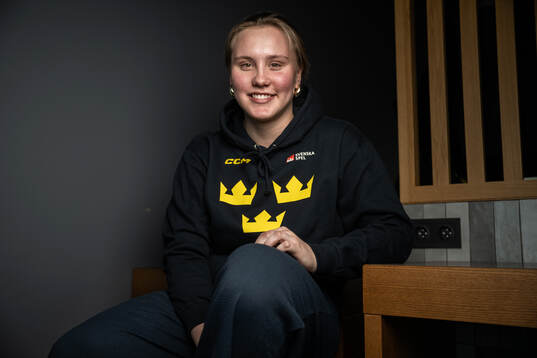 Jenna Raunio of Sweden poses for a portrait at a press event